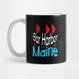 Bar Harbor Maine Sail and Lobster Mug